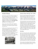 January 2013 Newsletter