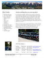 February 2013 Newsletter