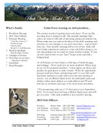 March 2013 Newsletter