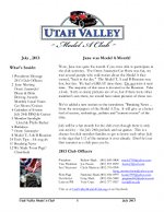 July 2013 Newsletter