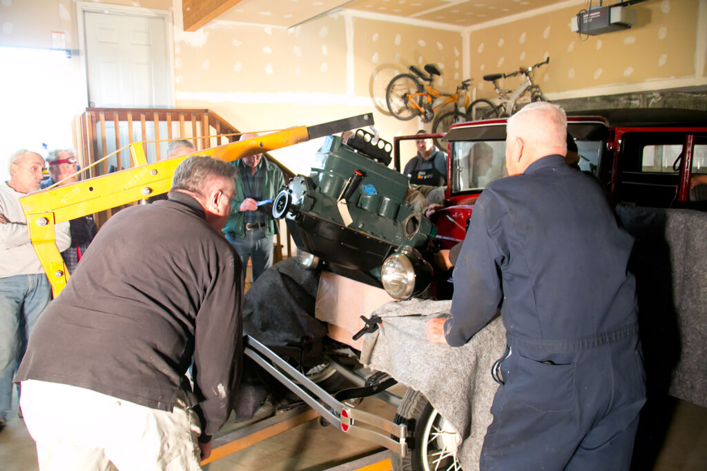 Lowering engine, forward, down, forward, down.